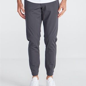 BYLT Basics Gray Joggers with Tapered Leg Design, 33 Waist